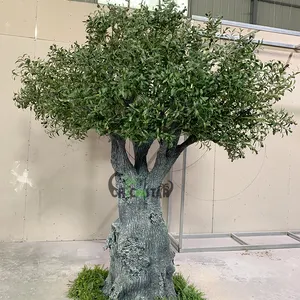 Высокое качество большой симулятор открытый оттенок искусственное оливковое дерево