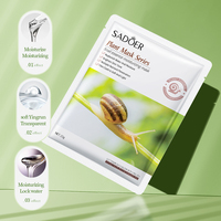 Masque facial éclaircissant rond OEM ODM, protège le visage, hydratant, à base de lait biologique, olive, accessoire de sport pour la peau, fave d'escargot