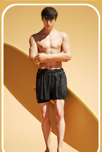 Costumi da bagno a due strati da uomo, costumi da bagno estivi elasticizzati <span class=keywords><strong>e</strong></span> accattivanti, pantaloncini da uomo ad asciugatura rapida - Product Image 5