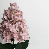 Gros Luxe Grand Blanc Vert Rose Bleu Real Touch Hortensias Fleur Soie Fleurs Artificielles Hortensia Pour Mariage