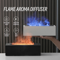 Portable Air Humidificador USB Ultrasonique Électrique Diffuseur De Parfum Mini Huile Essentielle Aroma Defuser Flamme Humidificateur