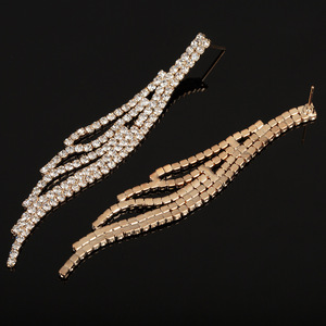 Pendientes de moda al por mayor <span class=keywords><strong>E464</strong></span> para comercio exterior, aretes largos con borlas, gran oferta - Product Image 4
