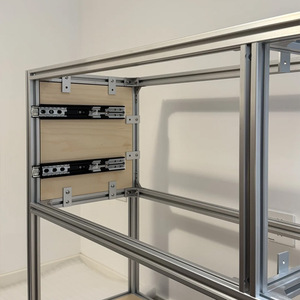 Aluminum Profile Frame Computer Desk 6063 Extrusion Anodized Multipurpose Workstation Office Table - Product Image 1