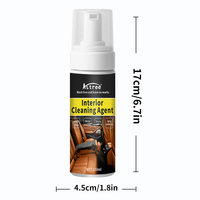 Nettoyant Mousse pour Intérieur de Voiture Astree, Sans Rinçage, pour Sièges en Cuir, Tableau de Bord, Tapis, Tissus d'Ameublement, Agent de Nettoyage Multi-Surfaces 100ml OEM