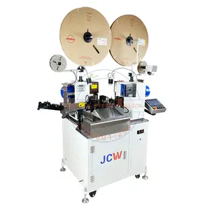 JCW-CST05 Automatic wire cutting stripping cabo corte tira produção linha friso máquina dual end terminal friso