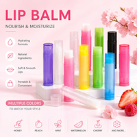 Baume à lèvres bio SPF 15 au goût pêche miel, personnalisable avec logo, emballage privé, étiquette privée