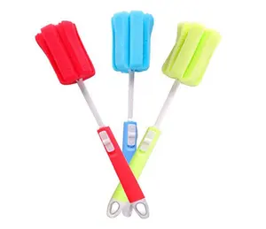 Mousse Éponge À Récurer Bouteille Brosse De Nettoyage Avec Poignée Confort pour tasses théière bouteilles pot D'isolation nettoyage