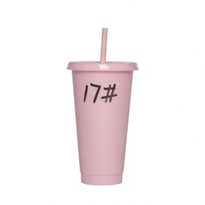 16Oz & 24Oz Luxury <b>Reusable</b> Ice Clear Pp Plastic Tumbler <b>With</b> <b>Lid</b> Straw Eco-Friendly Cold Drink <b>Cup</b> for Direct Drinking - Product Image 5