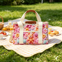 Sacs isothermes en nylon tendance, capacité 15L, pour le déjeuner et les aliments, avec fermeture éclair, résistants à l'eau, écologiques, pour les voyages