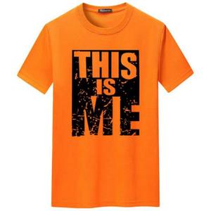 Camisetas de Verano Casuales con Estampado de Letras 'This Is <span class=keywords><strong>Me</strong></span>', Camiseta de Manga Corta con Cuello Redondo Transpirable para Hombre, Talla Grande - Product Image 6