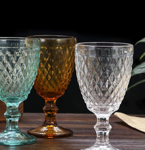 Bán Buôn Cổ Điển Nổi Phong Cách Châu Âu Retro Rượu Vang Thủy Tinh Màu Thủy Tinh Cốc - Product Image 3