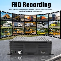 Sistema de Monitoreo con Cámara para Camión DVR Móvil 4G, Visión Nocturna, Pantalla LCD, Cámara de Reversa, WiFi, 1080P, GPS, Kit de Seguridad