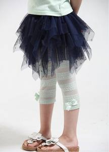 Vêtements pour enfants en gros en ligne : Leggings décontractés en coton et dentelle pour filles, fabriqués en Chine - Product Image 6