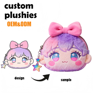 Portefeuille pour garçon d'anime avec broderie détaillée, prototypage rapide de <span class=keywords><strong>jouet</strong></span> personnalisé, cadeau d'anniversaire de <span class=keywords><strong>club</strong></span>, peluches d'anime personnalisées - Product Image 4