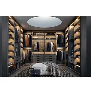 Manufacturing Modern Closet Cabinet Furniture Laminated Finish Cupboard Walk In Closet Wardrobes Custom Wood Bedroom Cupboards