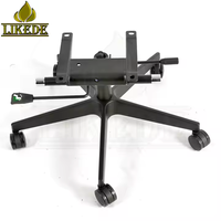 Base de chaise de bureau pivotante à 5 pieds réglable en acier inoxydable pour remplacement de meubles modernes