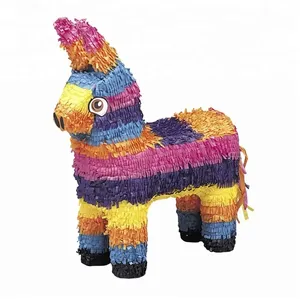 Großhandel benutzer definierte handgemachte Einhorn Pinata Party Dekoration viel Glück Mini Esel Pinata Spielzeug zum Geburtstag