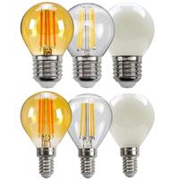 Ampoule LED à filament mini globe Edison G40 G45, base candelabre E12 E14 E17, 1W 2W 4W 6W
