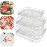 Trousse de voyage essentielle, petite, transparente, étanche, rigide, avec fermeture éclair