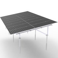 Support de fixation de panneau solaire sur toit en acier, structure à poteau unique, plaques de base GTERGY GT-RL 02, garantie 12 ans, durable 25 ans