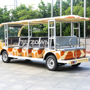 Bus électrique de tourisme à toit ouvert à motif girafe pour parc animalier et navette de passagers - Product Image 3