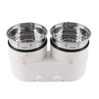 MeiShengFa OEM 1200W 3.6L cuisinière électrique multifonctionnelle mini double casseroles avec cuiseur à vapeur