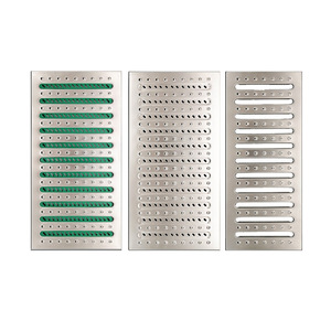 Rejilla de acero inoxidable 304 para zanjas, cubierta de desagüe de cocina 201, rejilla para aguas pluviales, rejilla antideslizante para alcantarillas, para parques comunitarios - Product Image 2