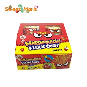 Guimauve Halal à la <span class=keywords><strong>Gélatine</strong></span> avec Bonbons Liquides et Chips Mignonnes, Guimauve Fourrée à la Gelée Fruitée - Product Image 4