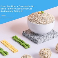 Litière pour chat en gros avec un bon effet désodorisant et de nombreuses senteurs personnalisables, litière pour chat au tofu