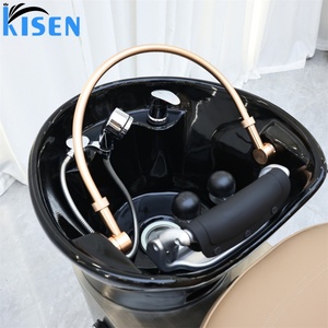 เก้าอี้นวดสปาผมไฟฟ้า KISEN Luxury Nail Salon พร้อมอ่างสปาแบบญี่ปุ่น เก้าอี้สระผมปรับระดับไฟฟ้าได้ - Product Image 6
