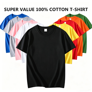 Camiseta de Hombre de Alta <span class=keywords><strong>Calidad</strong></span>, 100% Algodón, Talla Grande, Holgada, con Logotipo en Relieve de Goma en la Espalda, 240 Gramos, Transpirable, Personalizable, Cuello Redondo - Product Image 3
