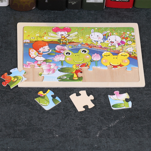 Commercio all'ingrosso 24 pezzi Puzzle tavole <span class=keywords><strong>Montessori</strong></span> <span class=keywords><strong>giochi</strong></span> educativi animali temi Puzzle giocattoli di apprendimento per bambini ragazzi ragazze - Product Image 4
