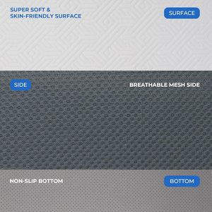 Tri-Gấp Gel Bộ Nhớ Bọt Nệm 4 Inch Gấp Nệm Non-Slip Thiết Kế Đóng Mở Và Có Thể Giặt Bìa Cho Du Lịch/Khách Mat/RV - Product Image 6