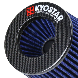Kyostar 3.5 "Carbon khô lưu lượng cao Bộ lọc không khí đầu vào không khí lạnh hình nón + kẹp - Product Image 6