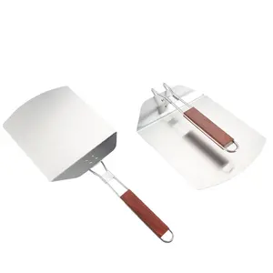 Ergonomik saplı paslanmaz çelik pişirme Pizza Spatula sunucusu