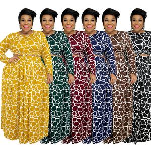 Vestido Largo Informal de Gasa Transpirable con Cuello Alto y Borlas Florales para Mujer, Estilo Europeo y Americano, para Primavera y Otoño, Holgado, Estilo Medio Oriente - Product Image 4