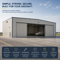 Hangar para Aviones Ligeros, Duradero, de Gran Altura, con Techo Transparente, para Almacenamiento de Helicópteros, Certificado CWB