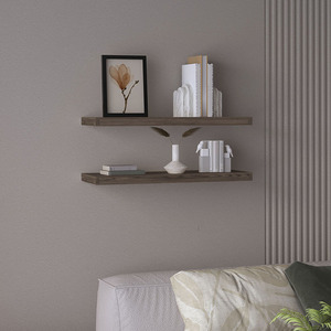 Ecco 31.5 Inch Wide Floating Shelves Set Of 2 <b>Wall</b> Decor <b>Storage</b> Book Shelves For Bedroom Bathroom - Product Image 1