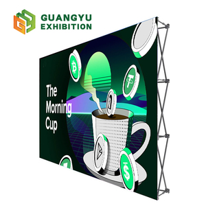 Tùy Chỉnh In Xách Tay Có Thể Thu Vào Gấp Vải Hiển Thị Đứng Thân Thiện Với Môi Không Thấm Nước Lắp Ráp Pop-up Backdrop Biểu Ngữ - Product Image 1