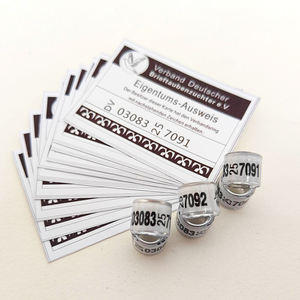 Hoge Kwaliteit <span class=keywords><strong>2025</strong></span> Fci Race Duif Club Ring Direct-Verkoop Custom Duiven Ringen Vogel Rfid Race Duiven Ringen - Product Image 2