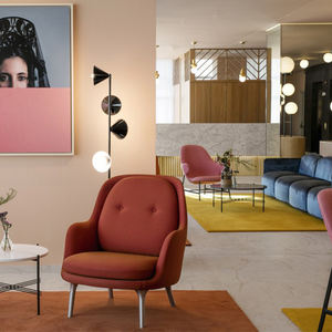 Muebles de interior de hotel de diseño ecléctico, juego de dormitorio moderno de madera para hoteles comerciales, villas y apartamentos. - Product Image 5