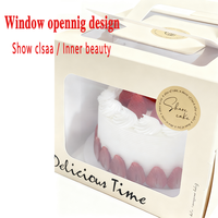 Boîtes à gâteaux transparentes uniques personnalisées et en gros conçues pour les gâteaux de 6 pouces dans diverses occasions telles que les cadeaux d'anniversaire et les gâteaux