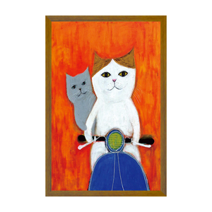 Venta al por mayor personalizado divertido gato HD impresión lienzo pintura pared arte decoración japonesa <span class=keywords><strong>dibujos</strong></span> <span class=keywords><strong>animados</strong></span> Animal pintura decoración del hogar - Product Image 6
