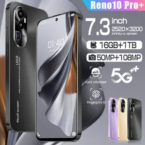Hot bán điện thoại RENO 10 Pro + gốc 7.3 inch 16GB + 1TB hiển thị đầy đủ điện thoại di động điện thoại di động điện thoại thông minh
