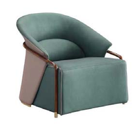 Fauteuil individuel pour salon, hall d'hôtel, structure en contreplaqué d'eucalyptus
