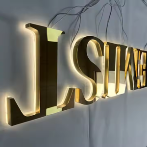 Insegna Aziendale Personalizzata in Acciaio Inox con Lettere Retroilluminate a LED, Insegna <span class=keywords><strong>Luminosa</strong></span> <span class=keywords><strong>per</strong></span> Negozi, Logo Aziendale Illuminato a LED con Effetto Halo, Insegna <span class=keywords><strong>Luminosa</strong></span> 3D - Product Image 6