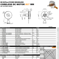 Moteur Brushless EC Flat Maxon 32*8, 32 mm, sans noyau, ultra-mince, avec capteur Hall intégré, moteur DC à rotor externe et arbre pas à pas