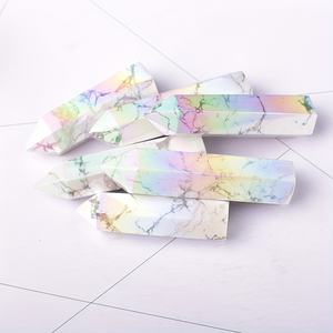 Vente en gros CrystalHola : Pointe de pierre de pin blanc électroplaquée Aura, élégante, tendance Feng Shui, apaisante pour la décoration de la maison et du bureau - Product Image 3