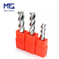 Fraise à queue plate en carbure 3 dents 55HRC pour usinage CNC OEM d'aluminium, haute précision, légère et durable