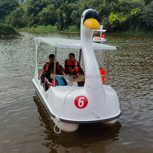 Barco de Pedal de cisne, parque turístico, <span class=keywords><strong>lago</strong></span>, barco de agua para adultos, equipo de juego de agua, Pedal de barco de cisne de fibra de vidrio para 4 personas para <span class=keywords><strong>lago</strong></span> marino - Product Image 3